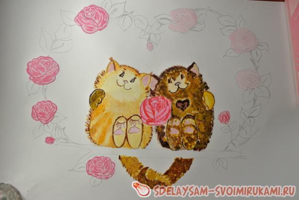 Влюбленные котейки