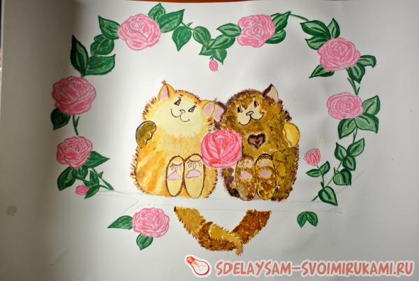 Влюбленные котейки