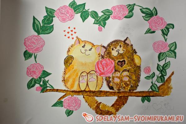 Влюбленные котейки