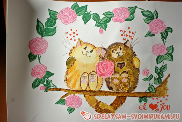 Влюбленные котейки