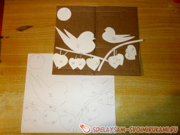 Мозаичная картина из дисков