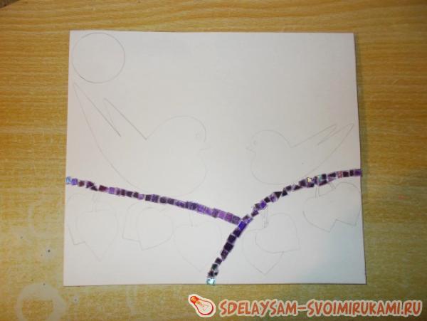 Мозаичная картина из дисков