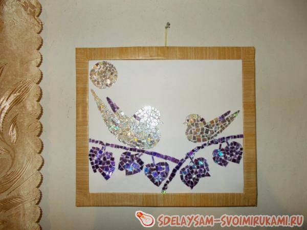 Мозаичная картина из дисков