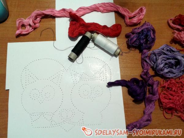 Валентинка в технике изонить