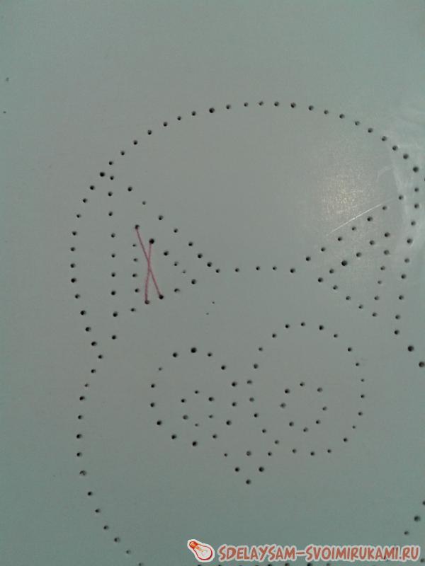 Валентинка в технике изонить