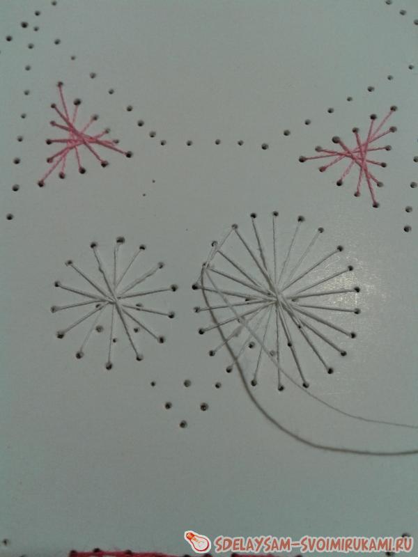 Валентинка в технике изонить