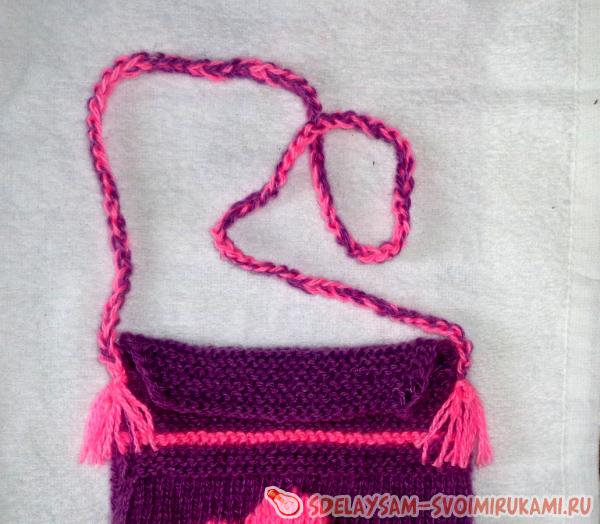 Вязаная детская сумочка