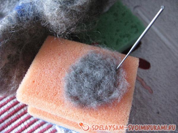 Шерсть укладывается