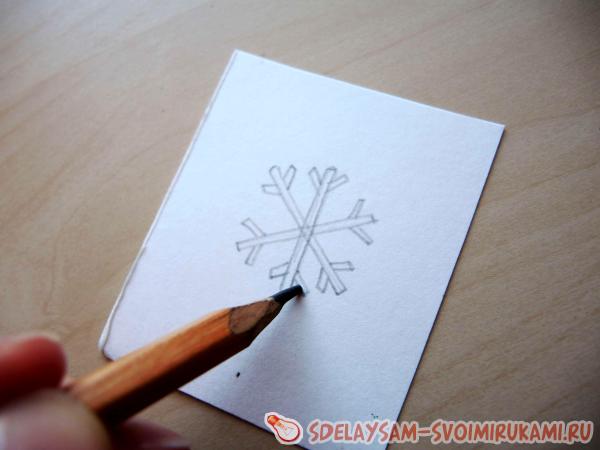чертим снежинку