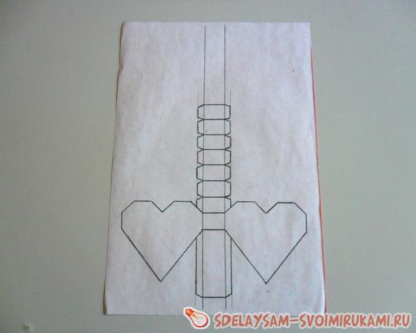 подарочная коробочка в виде сердца