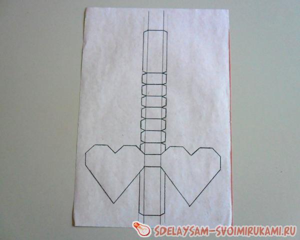 подарочная коробочка в виде сердца