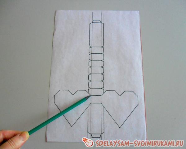 подарочная коробочка в виде сердца