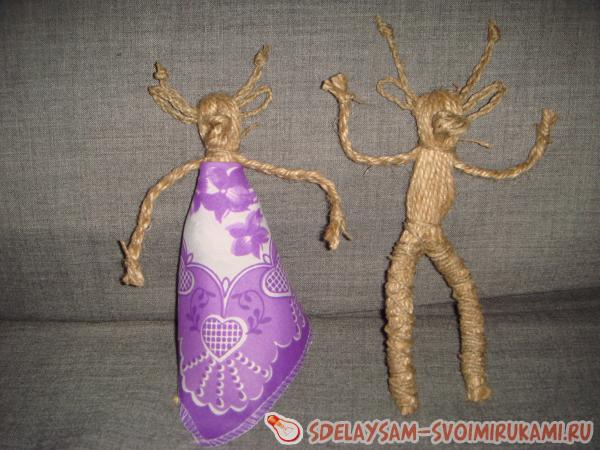 игрушки из ниток козлик и козочка