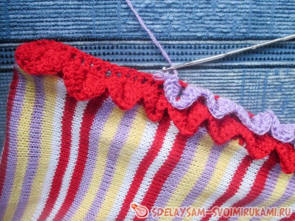 провязываем ряд столбиками