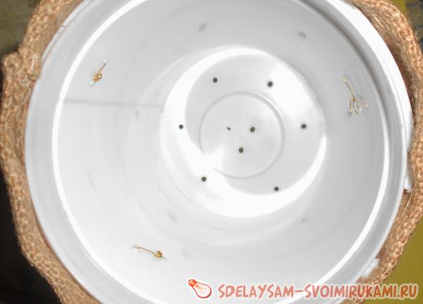 Декор цветочного горшка