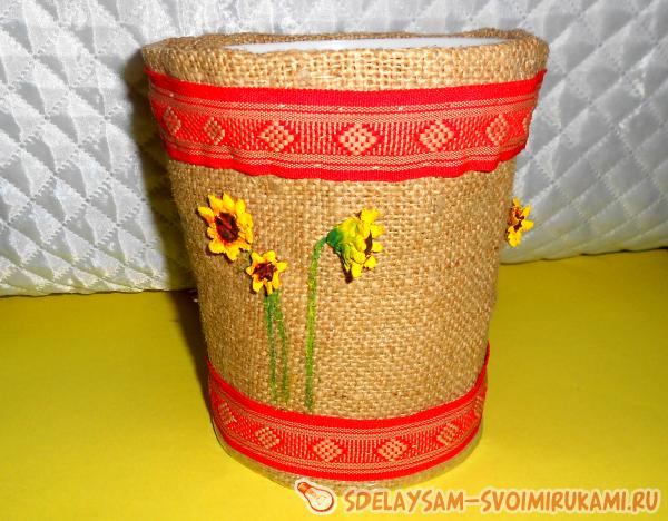 Декор цветочного горшка