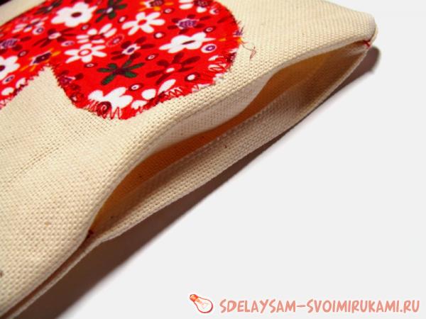 загните вовнутрь