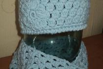 Вязание крючком комплекта – шапочки и шарфа