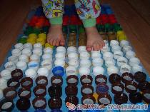 Массажный коврик для ног своими руками