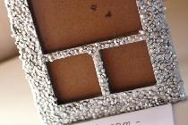 Фоторамка, декорированная крупой