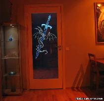 Изготовление межкомнатной двери с подсветкой.