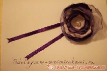 Цветы из лент