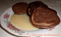 Рецепт шоколадных оладий