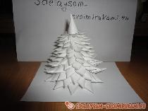 Новогодняя заснеженная ёлочка