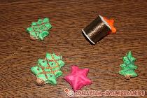 Новогодняя гирлянда из соленого теста