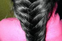 Прическа «Рыбий хвост»