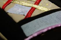 Обложка для книги, выполненная в технике пэчворк