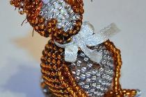 Кот из бисера