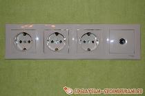 Устройство скрытых розеток