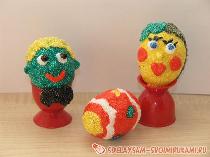 Пасхальные яйца из… пластилина