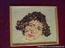 Портрет из пуговиц