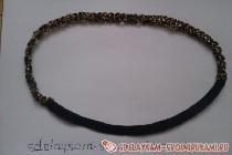 Повязка для волос из бисера