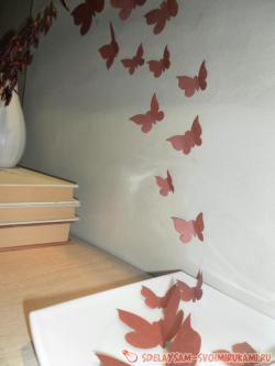 Интерьерный декор бабочками