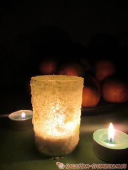 Подсвечник из соли