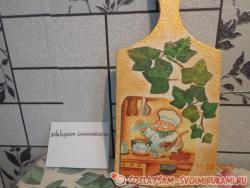 Декупаж разделочной доски