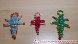 Брелок из бисера «Крокодильчик»