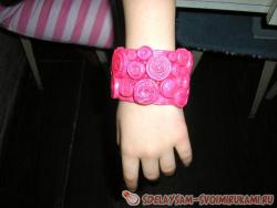 Браслет из картона