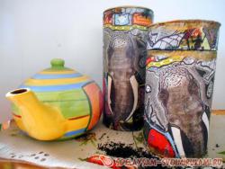 Баночка для чая в индийском стиле