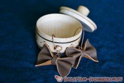 Сережки из старой сумочки