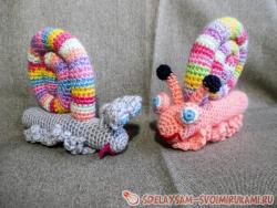 Улитка, вязанная крючком