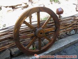 Изготовление деревянного колеса от телеги