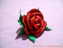 Заколки-зажима для волос из блестящего фоамирана