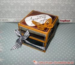 Мужская мини-коробочка для подарка