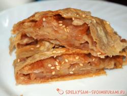 Ленивый штрудель из лаваша