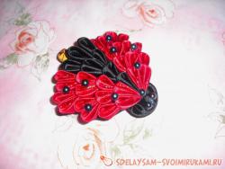 Зажим для волос "Божья коровка"