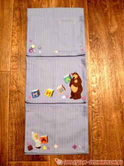 Текстильные кармашки в шкафчик для детского сада
